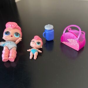 LOL Surprise- Stardust Queen and Younger Sister. (Ultra-Rare)-  Series 4